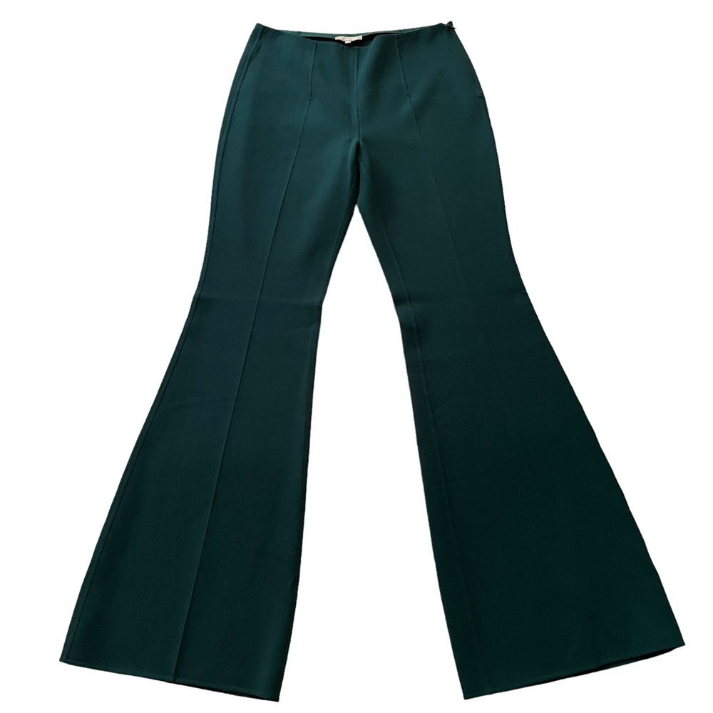 Michael Kors COLLECTION Hunter Green Haylee Flared Pants 8 NEW